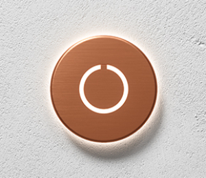 Floating Clear Horizontal LED Sign And Doorbell